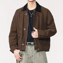 Veste cargo patchwork en jean
