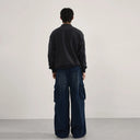 Indigo Gradient Cargo Trouser