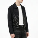 Veste cargo patchwork en jean