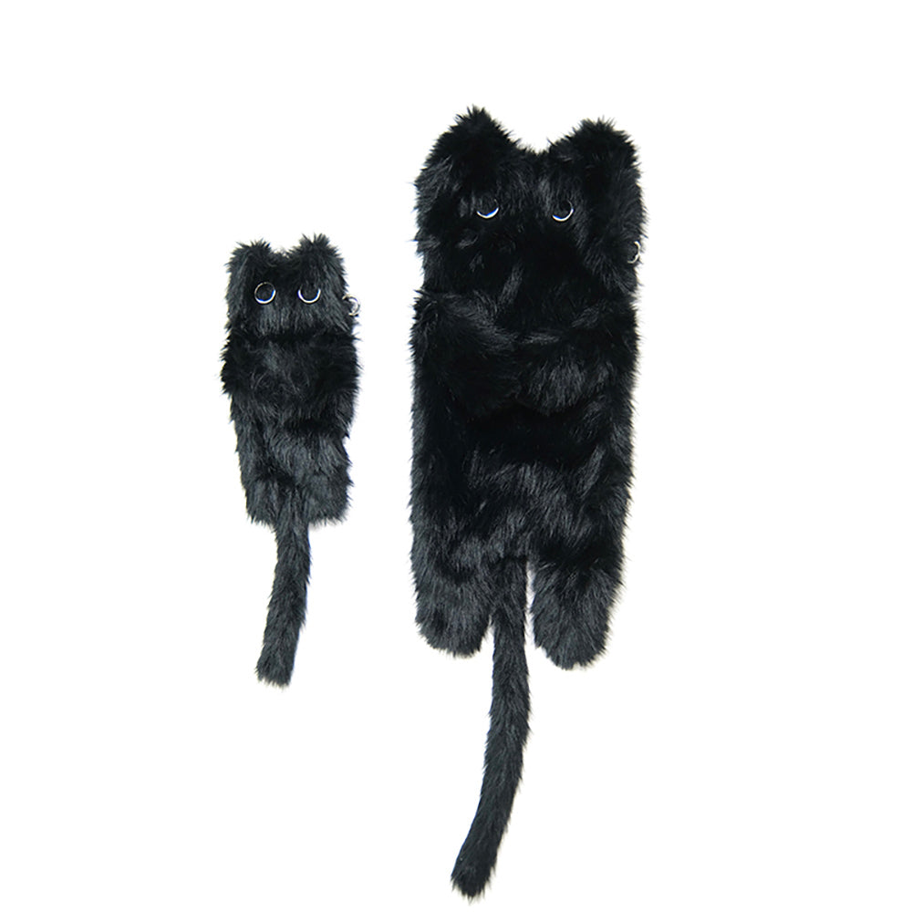 BLACK LYNX BAG PAIR attere ファーバッグ　動物バッグ Black Lynx Bag Pair - Small Cat