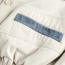 Veste cargo patchwork en jean