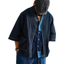 Camisa deshilachada con cuadros degradados