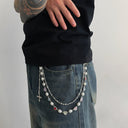 Hearts on Lock Wallet Chain