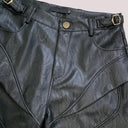 Leather Paneled Shorts