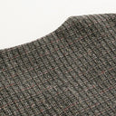 Ashford Collarless Plaid Top