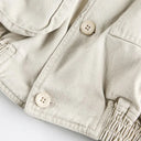 Veste cargo patchwork en jean
