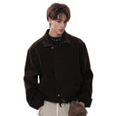 Veste cargo patchwork en jean