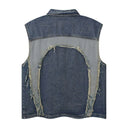 Cross Blade Denim Vest
