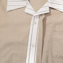 Split Collar Stripe Shirt