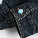 Turquoise Fade Denim Jacket