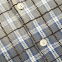 Gradient Raw Plaid Shirt