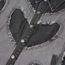 Cross Blade Denim Vest