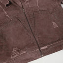 Veste cargo patchwork en jean