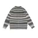 Ombre Striped Sweater Cardigan