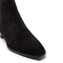 Suede Square Toe Boots