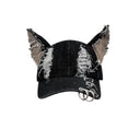 Black Ear Denim Hat