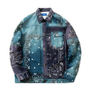 Veste cargo patchwork en jean