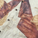 Veste cargo patchwork en jean