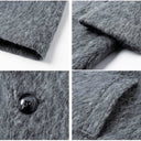 Stone Gray Mohair Coat