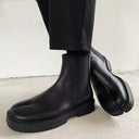 Split Toe Leather Chelsea Boots