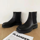 Split Toe Leather Chelsea Boots