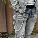 Steel Curb Wallet Chain