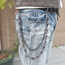 Ruby Cross Gem Wallet Chain