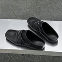 Draped Leather Loafer