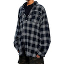 Oversized Two Piece Plaid Shirt