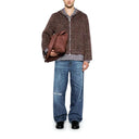 Mohair Plaid Full Zipper Hoodie