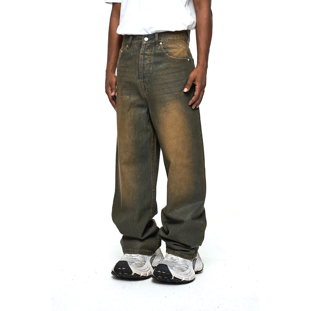 Muddy Waxed Denim Jeans – Attere