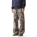 Camouflage Distressed Cargo Trousers