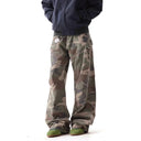 Camouflage Distressed Cargo Trousers