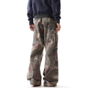 Camouflage Distressed Cargo Trousers