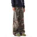 Camouflage Distressed Cargo Trousers