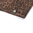 Sunburst Leopard Denim Jacket