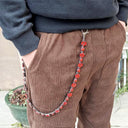 Ruby Red Wallet Chain