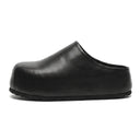 Block Leather Clog