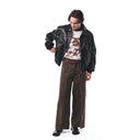 Crimson Lined Bomber Jacket