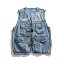 Gilet cargo en jean