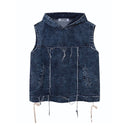 Denim Hooded Vest