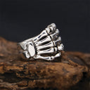 Silver Ghost Claw Ring