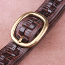 Weave Copper Leather Belt