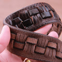 Weave Copper Leather Belt