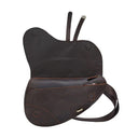 Brown Leather Saddle Bag