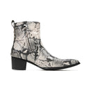 Leather Snakeskin Boots