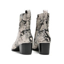 Leather Snakeskin Boots