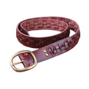 Weave Copper Leather Belt