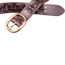 Weave Copper Leather Belt