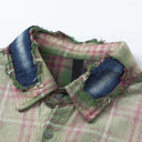 Vintage Denim Plaid Shirt